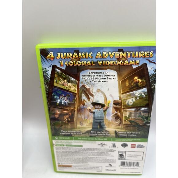 LEGO Jurassic World (Microsoft Xbox 360, 2015) With Manual - Tested & Working ! - Picture 2 of 6